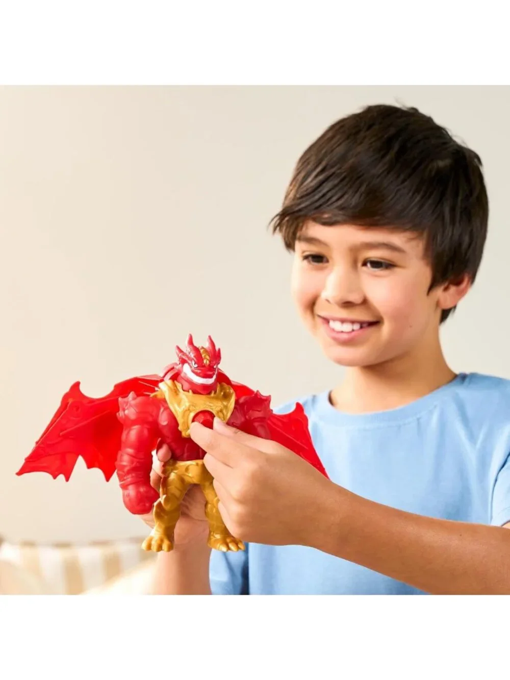 Power-Up Battlewing Blazagon Figure - 8.5in Goo Jit Zu Action Toy for Kids